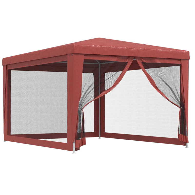 Andreyah 3m x 4m Iron Party Tent, Red, Red