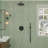 Round 304 Stainless Steel Handheld Shower With Easy-Clean Silicone Nozzles-122596822