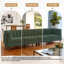 Upholstered Tufted Corduroy Modular Sectional with Pillow Back-1440604979-1440604977