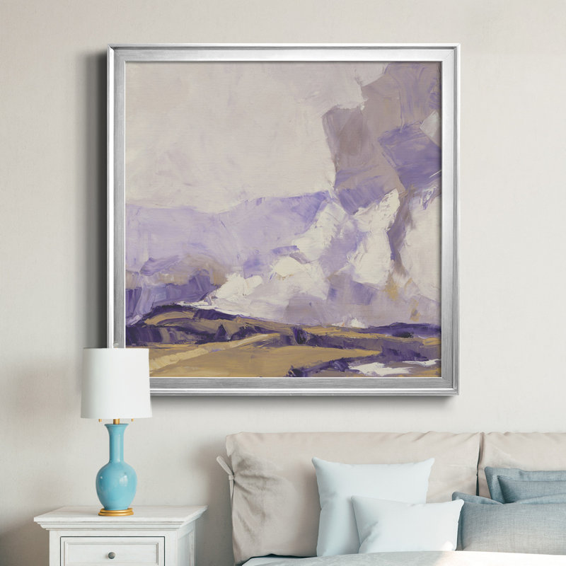 Violet Violet - cadre photo, reproduction d'art sur toile, H 30,5 po x l 30,5 po x P 1,5 po, Encadré de bois de noyer