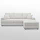 Alden 100'' Upholstered L shape Sofa with Convertible Chaise