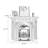 White Solid Wood Electric Fireplace-1208644907