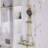 Round Rainfall Shower System, 10" Head, 3-Function Handheld, High Pressure, Anti-Limescale, Brushed Gold-125033881