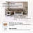3-Piece Coffee and End Table Set with Angled Legs in Light Grey-2066043547