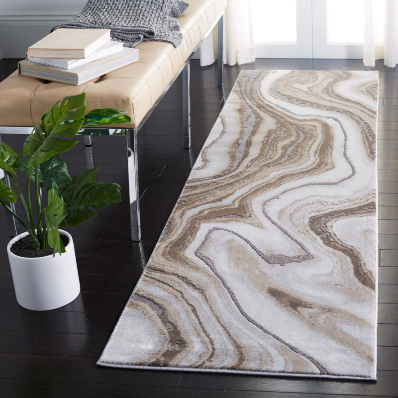 Ahanu Abstract Area Rug, Runner 69 x 244 cm