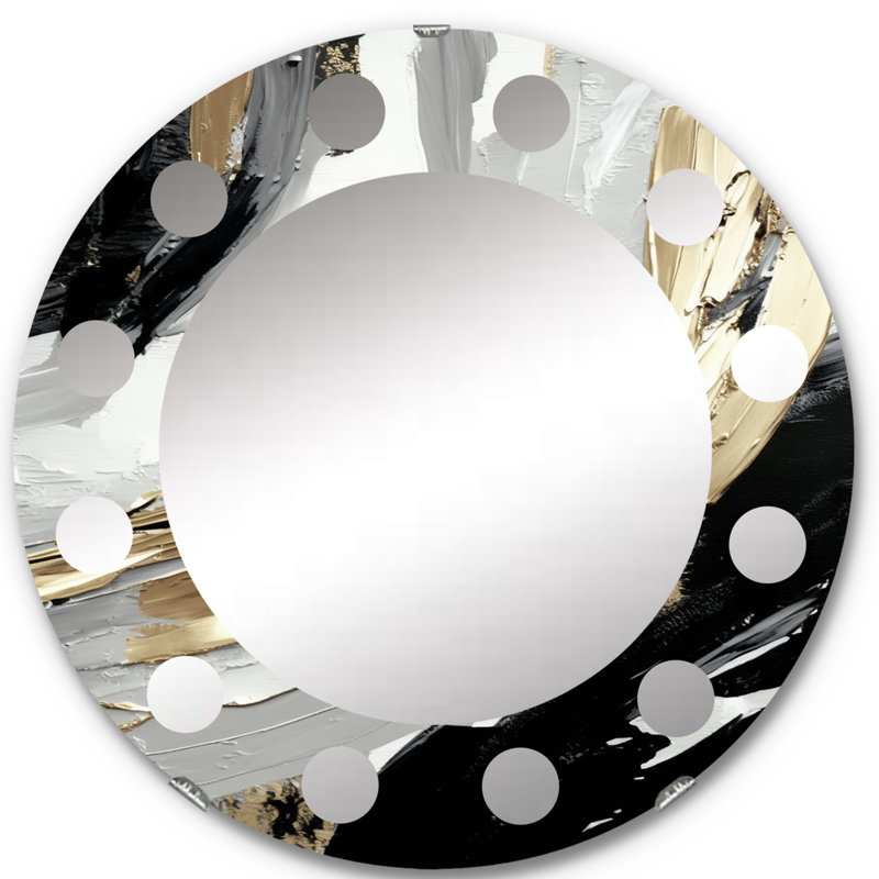 Genevre - Miroir mural moderne rond, 24 po x 24 po