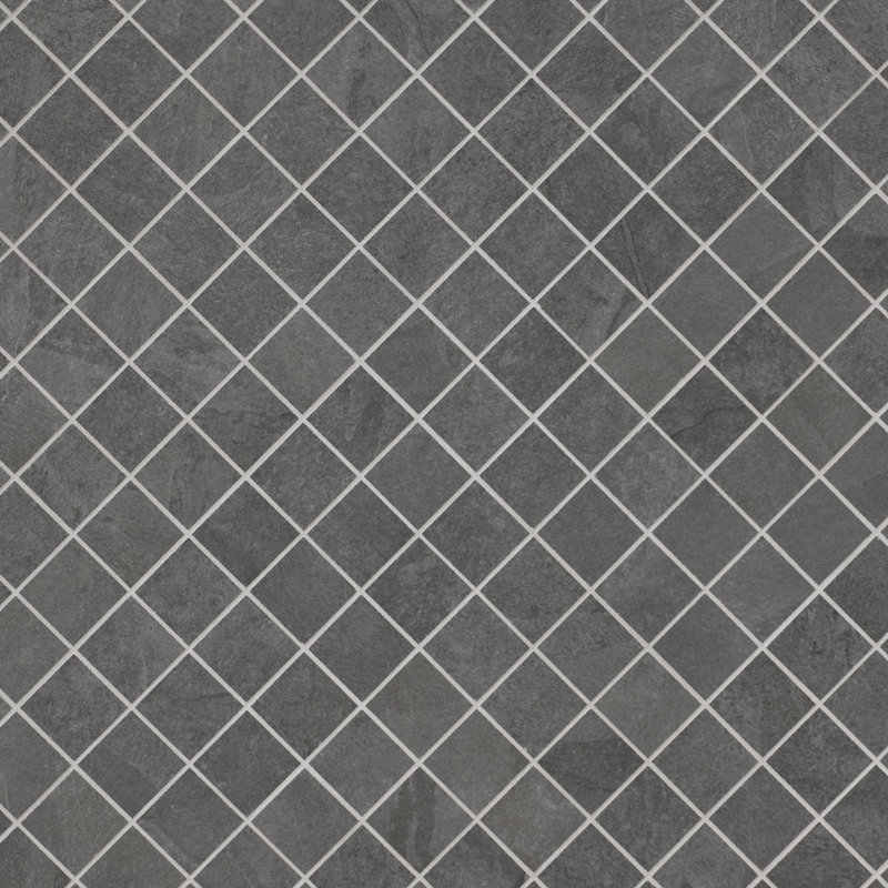 Lucenta Grid 12 in. x 12 in. Matte Porcelain Mosaic Floor and Wall Tile, Dusk