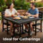Table de salle à manger pliante carrée 1 pièce Hdpe-486293797