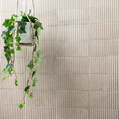 Serata Harmona 4.5" x 9" Matte Porcelain Convex Fluted Wall Tile