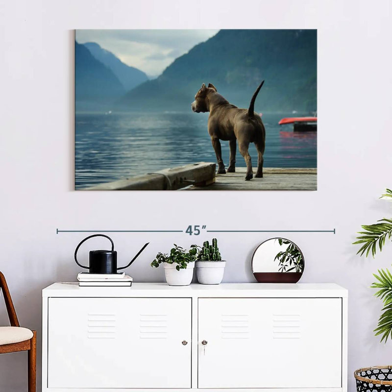 Brampt Pierside Pit Bull, 26" H x 39" W
