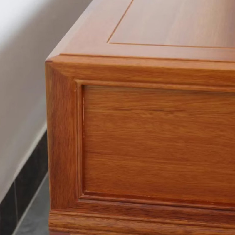 Nouveau meuble télé en bois massif de style chinois, H 17,12 po x L 85,82 po x l 15,74 po