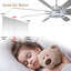 Ventilateur de plafond chromé moderne 72 po avec lumières et télécommande Nimbella-1848337232