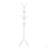 Coat Rack, Hall Tree, Free Standing, 8 Hooks, Entryway, 70"h, Bedroom, White Metal, Contemporary, Modern