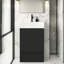 Meuble-lavabo de salle de bain avec lavabo en céramique, lavabo intégré avec 1 trou de robinet-259797593