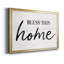 «Bless This Home», toile encadrée de qualité supérieure - prête à être accrochée-340166081-340166082