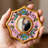 3-Piece Set Of Mini Hand-Painted Glass Wall Mirrors, Perfect Small Accents For Gallery Walls.
