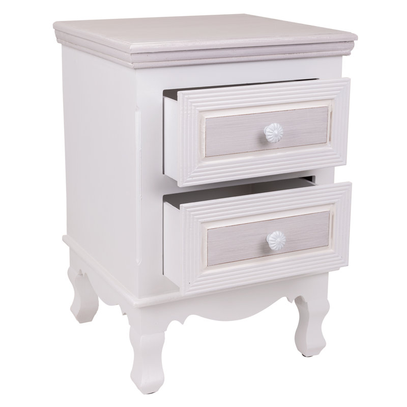 Pratiksha 37cm W Manufactured Wood Bedside Table