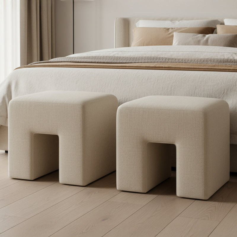 Tabouret Idella Aidy, Beige