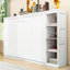 Lit escamotable avec tablettes de rangement Murphy-698212442-698212443