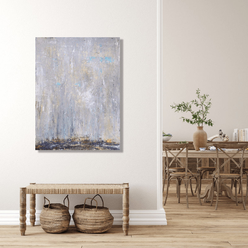 Blue Rain III by John Beard, 40" H x 30" W x 1.5" D, Wrapped Canvas