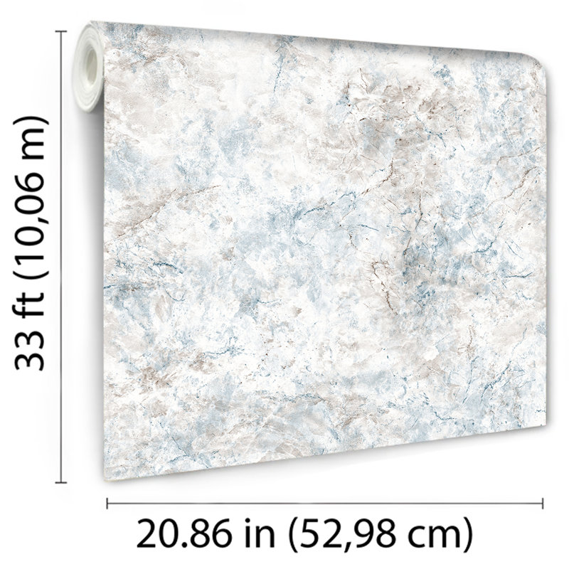 Papier peint luxueux en marbre, Bleu