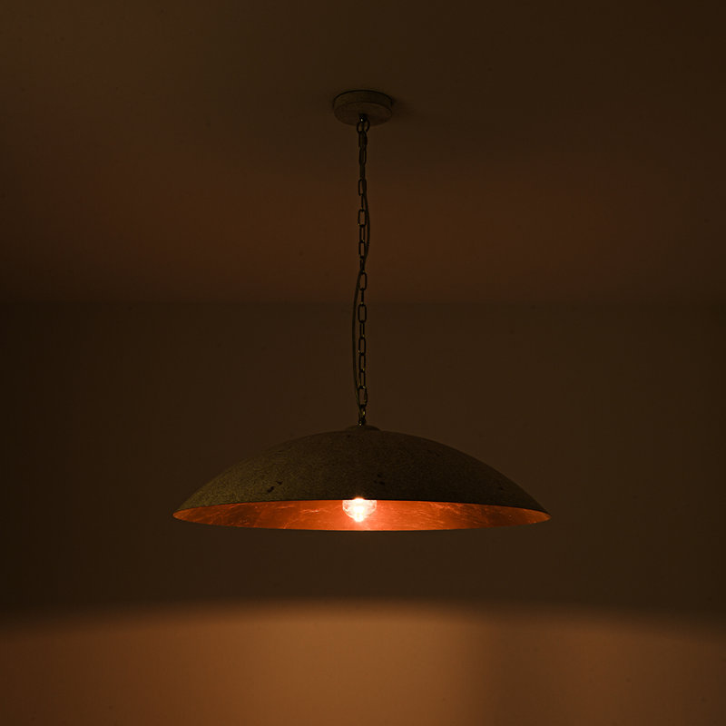 Alshat 1 - Light Dome Pendant, Distressed White