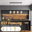 4 - Light Matte Black Cylinder Pendant