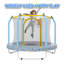 Trampoline de 55 pouces pour enfants avec trampoline intérieur et extérieur pour tout-petit-120886773
