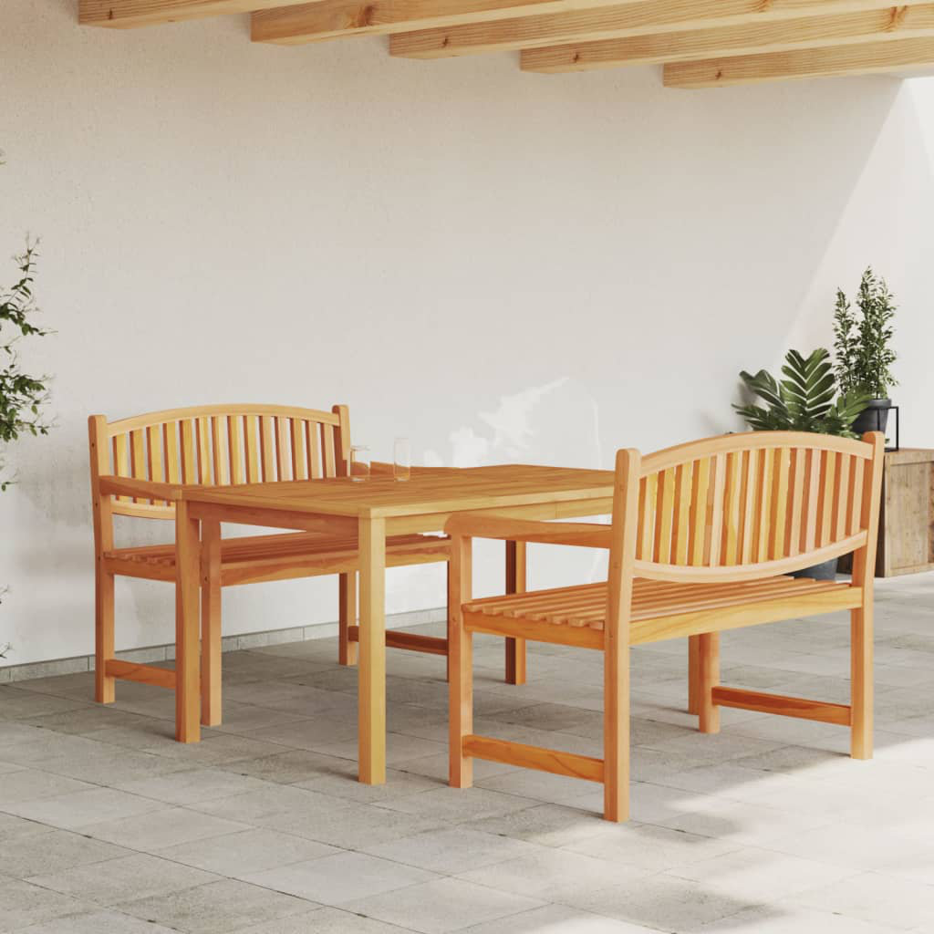 Kimbell 2 - Person Teak Patio Dining Set with Rectangular Table