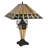 CHLOE Lighting GILES Tiffany-Style 3-Light Mission Double Lit Table Lamp 16" Shade