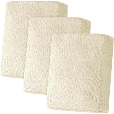Ensemble de 3 housses de coussin pour canapé XL, housse de siège individuel 2024 Fashion, housse de canapé modulaire en L lavable, durable et douce, protecteur pour animaux de compagnie (3 pièces)