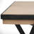 Zavalla Solid Wood Iron Writing Desk