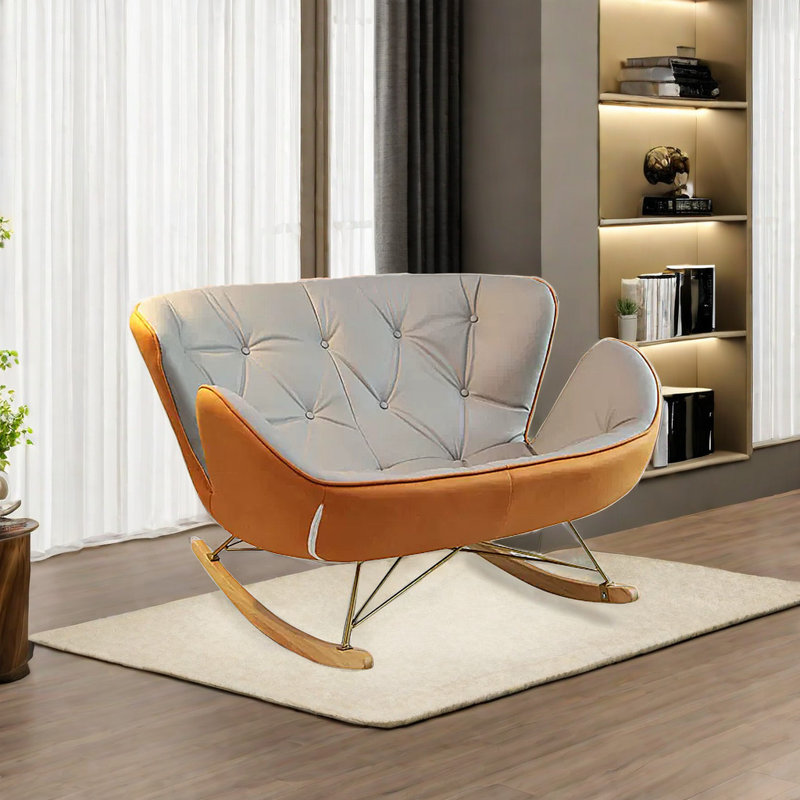 Chaise berçante moderne de haute qualité, Orange
