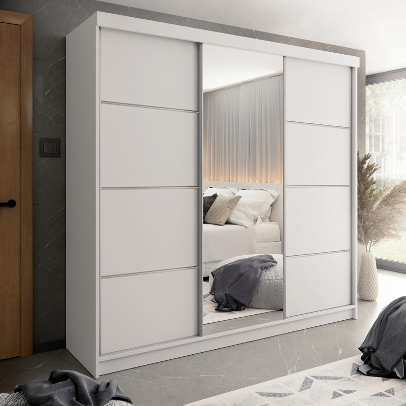 Madisson 3 Door Wardrobe, White