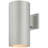 1-Light Indoor or Outdoor 12"H Silver Gray Aluminum Cylinder Wall Mount Sconce-724958633