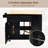 Drop-Leaf Kitchen Island Cart with Rubber Wood Top-116580818