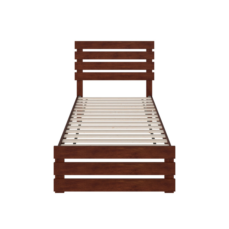 Jaqson Slat Bed, Walnut, Extra-long Twin
