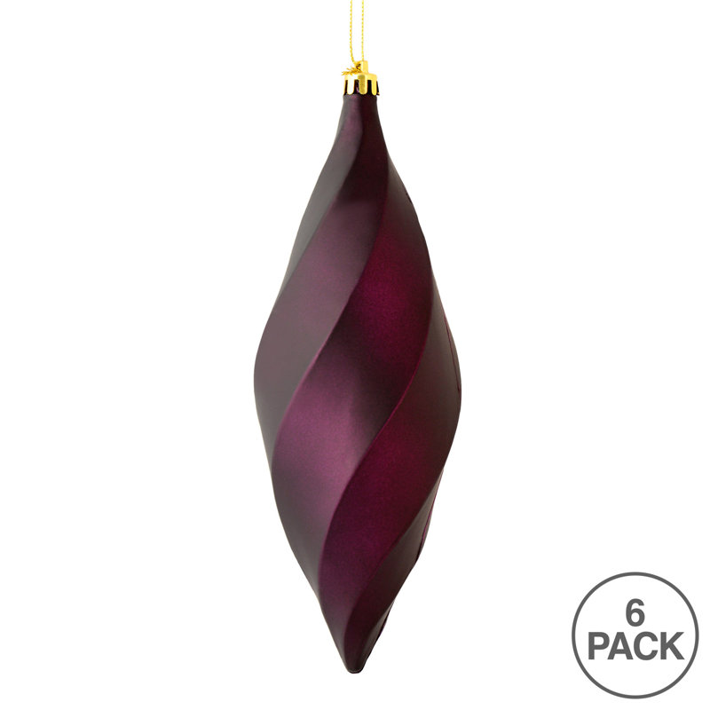 Solid Finial Ornament, Matte Lilac