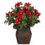 Arrangement floral d'hibiscus dans un vase