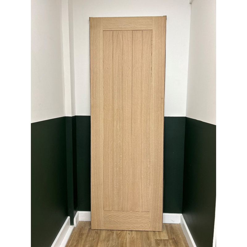 Devina Oak Internal Door Unfinished, 198.1cm H x 68.6cm W 