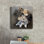 Art mural en toile épique «Wolf Cub And His Mother» par Kajenna, 18 po x 18 po
