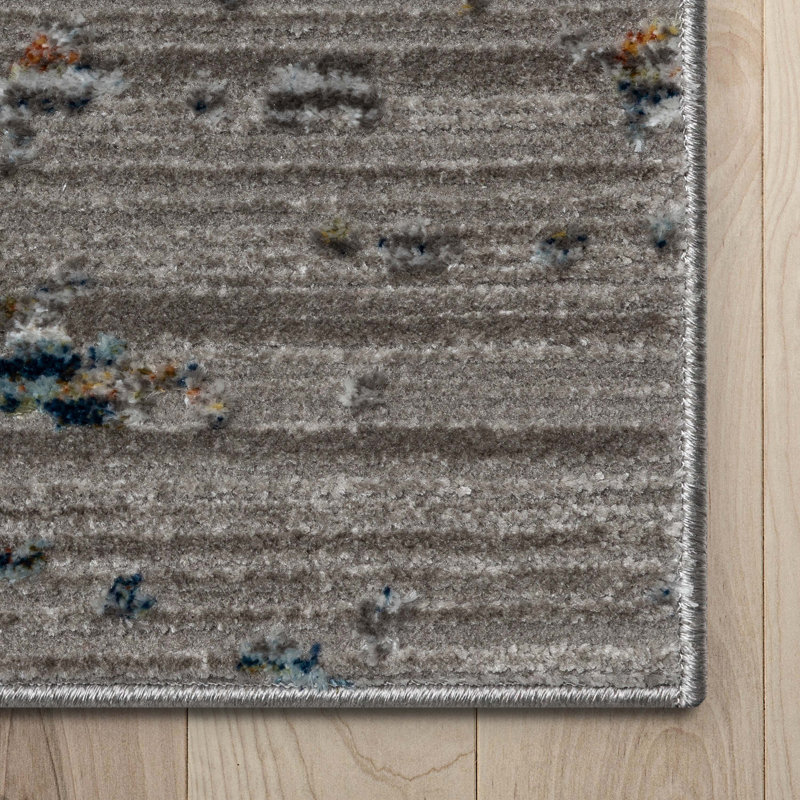 Ladavian Abstract Indoor Rug, Rectangle 5'2" x 7'