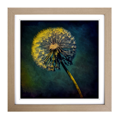 Dandelion Post-Impressionism - Framed Print