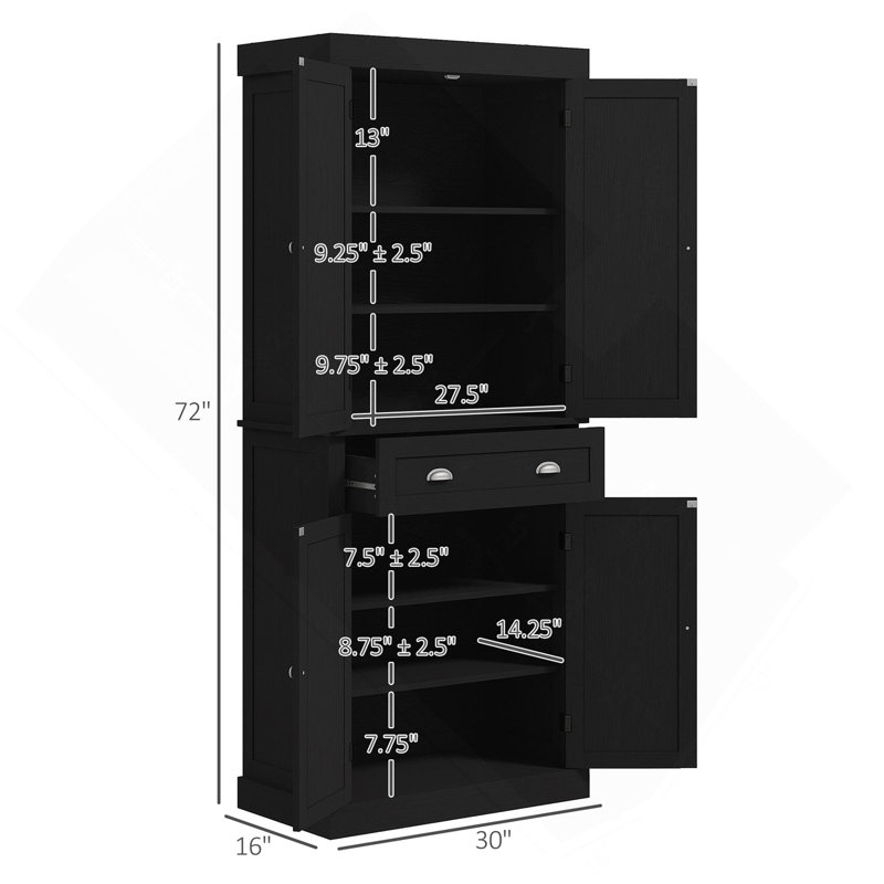 Garde-manger avec portes et tablettes, garde-manger, garde-manger autoportant