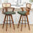 Swivel Upholstered Cane Back Counter Stools-592409355-592409348