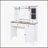 Charming Farmhouse Vanity with Multiple Storage Options and Illuminated Mirror