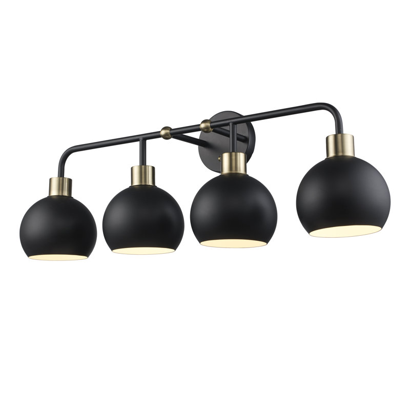 Éclairage pour meuble-lavabo à intensité variable Pupo, Noir, 4