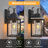 Mozingo 1 - Light 13.78''H Black Iron ETL Outdoor Wall Lantern with Dusk to Dawn-1598351531-1585090787