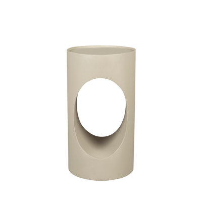 Table de bout cylindrique en fer 22 po Sai