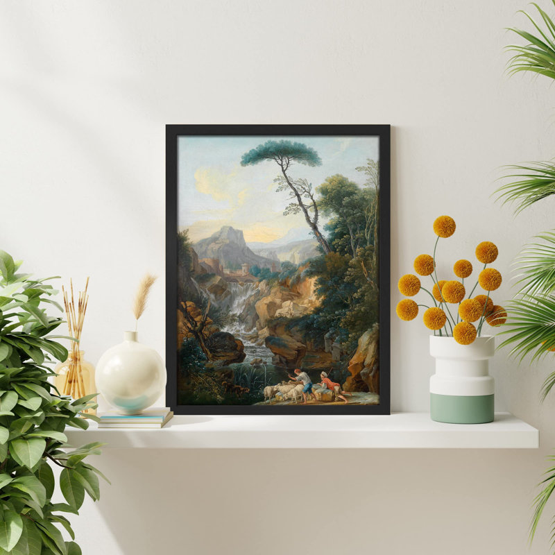 «Peasant European Mountain Forest» sur papier, Noir, H 10 po x l 8 po